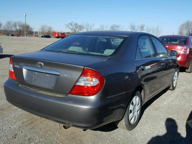 4T1BE32K74U886399 - 2004 TOYOTA CAMRY LE GRAY photo 4