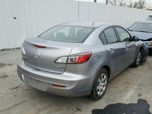 JM1BL1U79D1800647 - 2013 MAZDA 3 I SILVER photo 4