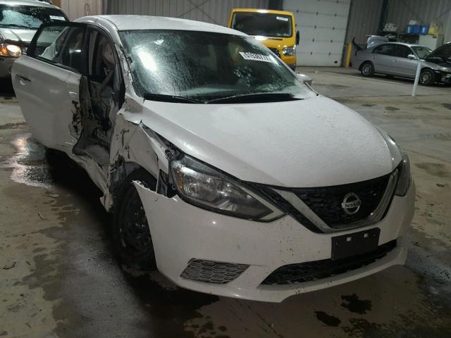 3N1AB7AP9HL670408 - 2017 NISSAN SENTRA S WHITE photo 1