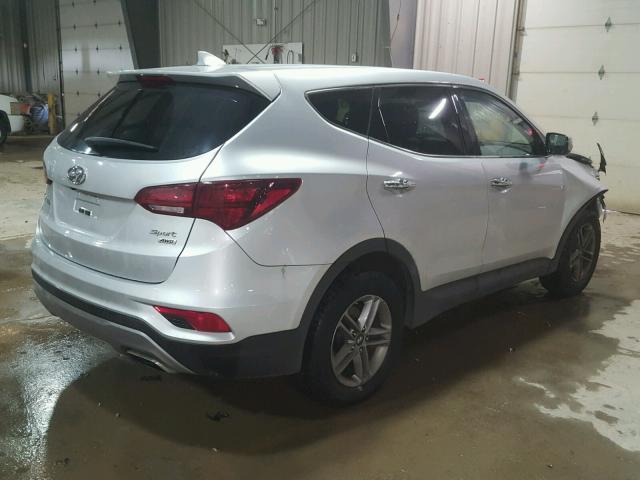 5XYZTDLB0HG453169 - 2017 HYUNDAI SANTA FE S 银色 照片 4