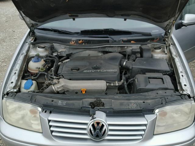 3VWSE69M62M135743 - 2002 VOLKSWAGEN JETTA GLS SILVER photo 7