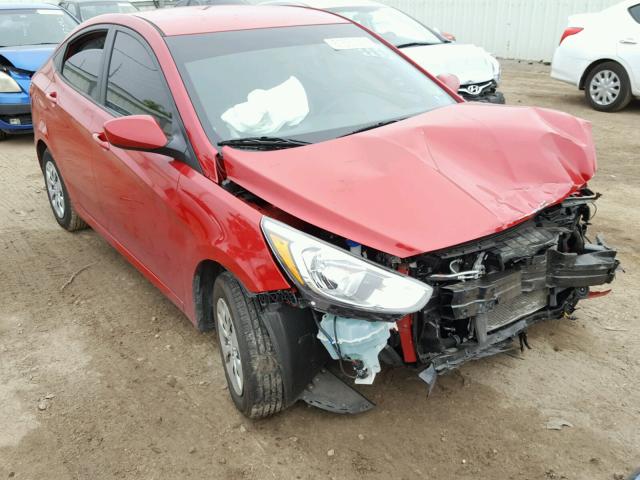 KMHCT4AE5GU966719 - 2016 HYUNDAI ACCENT SE RED photo 1