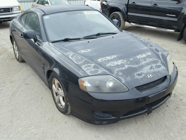 KMHHM65D35U170466 - 2005 HYUNDAI TIBURON BLACK photo 1