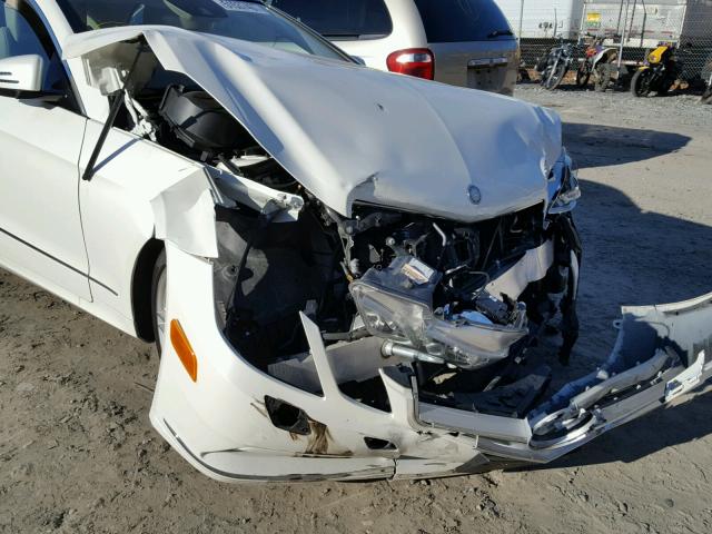 WDDKK5GF6BF086544 - 2011 MERCEDES-BENZ E 350 WHITE photo 9