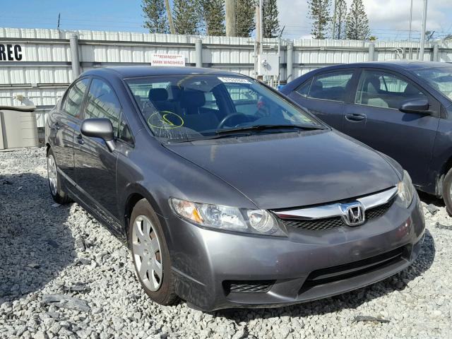 2HGFA1F57AH321807 - 2010 HONDA CIVIC LX GRAY photo 1