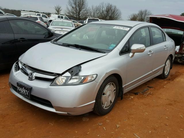 JHMFA36266S016569 - 2006 HONDA CIVIC HYBR SILVER photo 2