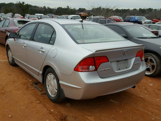 JHMFA36266S016569 - 2006 HONDA CIVIC HYBR SILVER photo 3