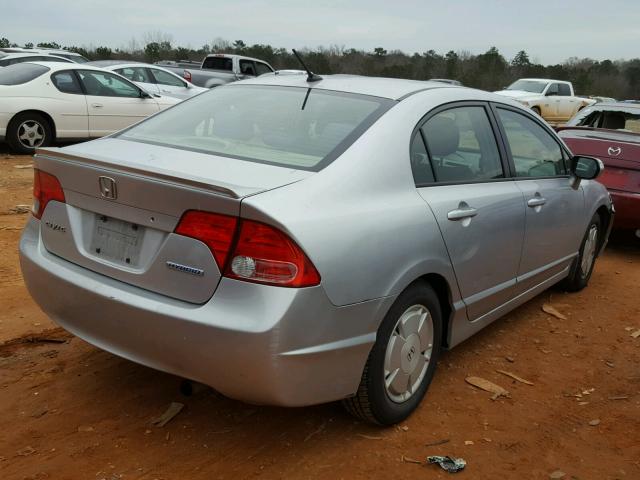 JHMFA36266S016569 - 2006 HONDA CIVIC HYBR SILVER photo 4