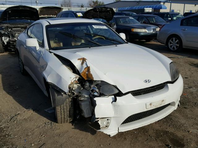 KMHHN65F66U188279 - 2006 HYUNDAI TIBURON GT WHITE photo 1