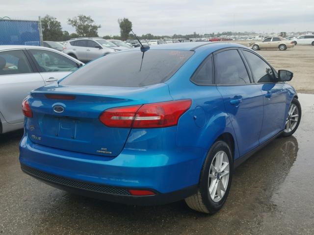 1FADP3F26FL238665 - 2015 FORD FOCUS SE BLUE photo 4