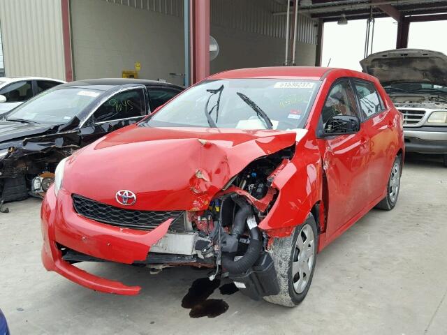 2T1KU4EE2AC193378 - 2010 TOYOTA COROLLA MA RED photo 2