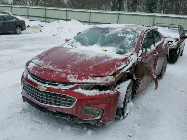 1G1ZH5SX2GF248984 - 2016 CHEVROLET MALIBU PRE RED photo 2