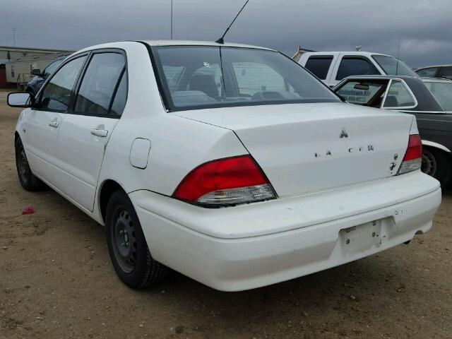 JA3AJ26E72U028923 - 2002 MITSUBISHI LANCER ES WHITE photo 3