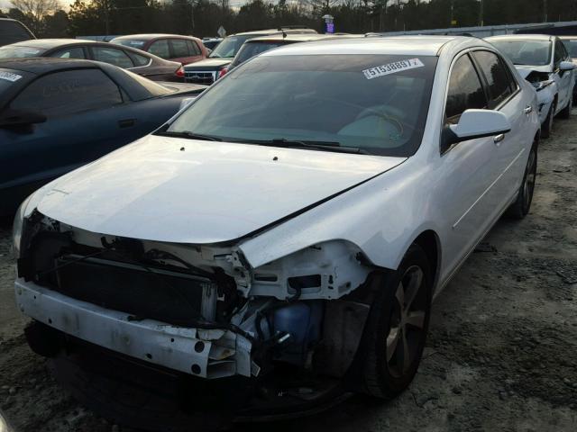 1G1ZC5EUXCF396844 - 2012 CHEVROLET MALIBU 1LT WHITE photo 2