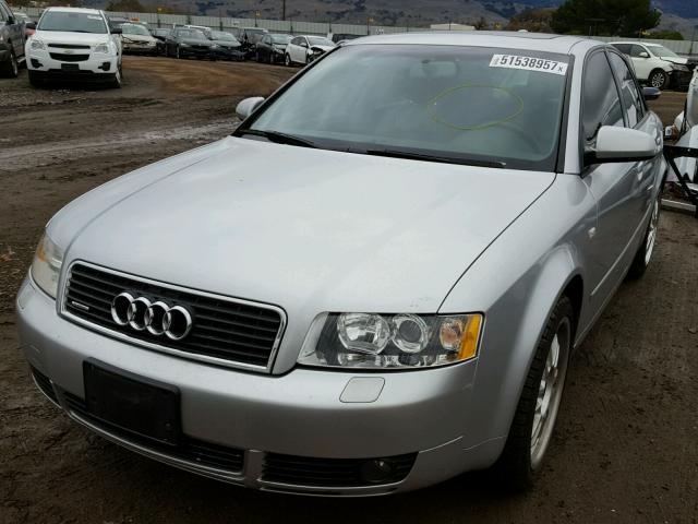 WAULC68E54A141926 - 2004 AUDI A4 1.8T QU SILVER photo 2