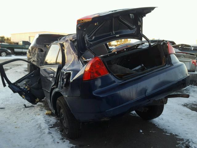 2HGES26713H512884 - 2003 HONDA CIVIC EX 蓝色 照片 3