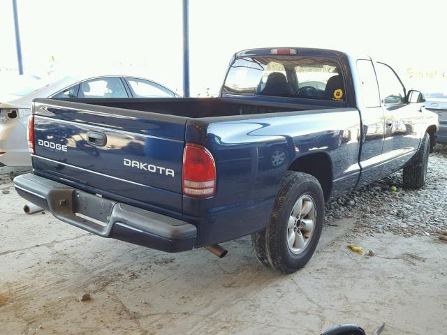 1D7HL32X13S118255 - 2003 DODGE DAKOTA SPO BLUE photo 4