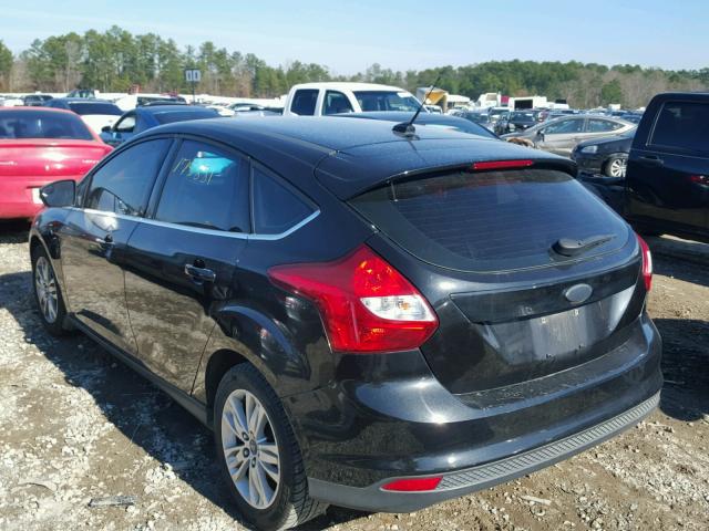 1FAHP3M23CL393593 - 2012 FORD FOCUS SEL BLACK photo 3