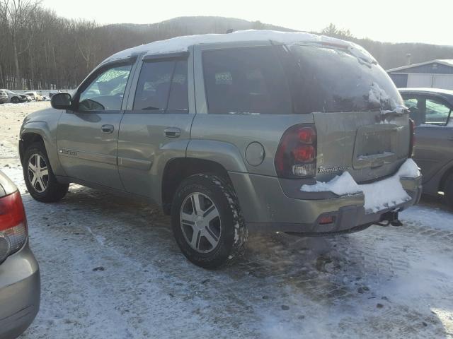 1GNDT13S942123230 - 2004 CHEVROLET TRAILBLAZE GREEN photo 3