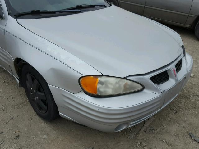 1G2NF52E42C292512 - 2002 PONTIAC GRAND AM S SILVER photo 9