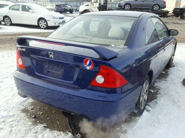 1HGEM22064L020780 - 2004 HONDA CIVIC EX ლურჯი ფოტო 4