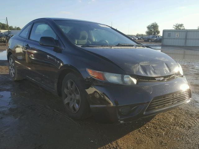 2HGFG12678H527250 - 2008 HONDA CIVIC LX BLACK photo 1