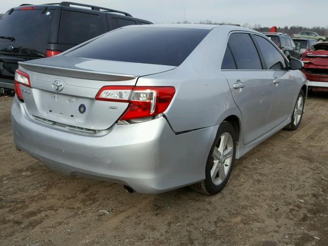 4T1BF1FK5DU690196 - 2013 TOYOTA CAMRY L SILVER photo 4