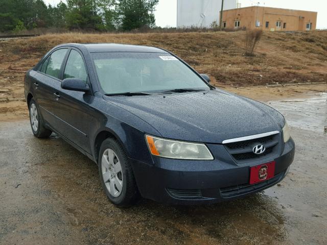 5NPET46C67H244304 - 2007 HYUNDAI SONATA GLS BLUE photo 1