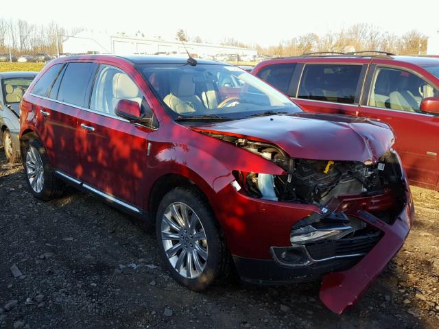 2LMDJ8JK2DBL08532 - 2013 LINCOLN MKX RED photo 1