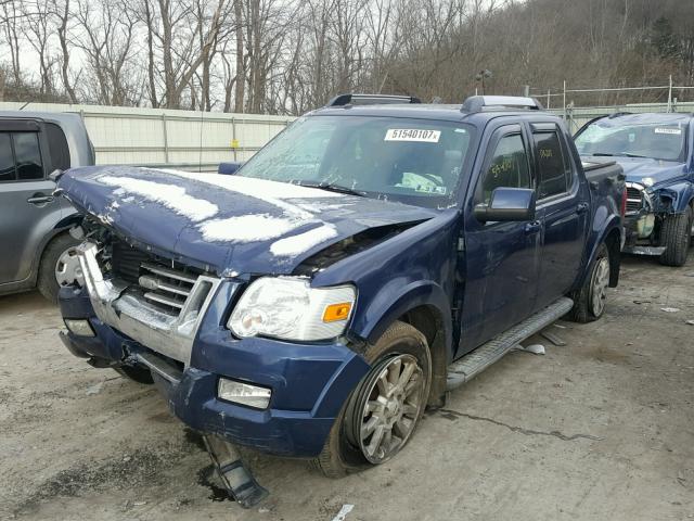 1FMEU53K57UB31508 - 2007 FORD EXPLORER S BLUE photo 2