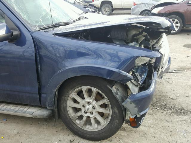 1FMEU53K57UB31508 - 2007 FORD EXPLORER S BLUE photo 9