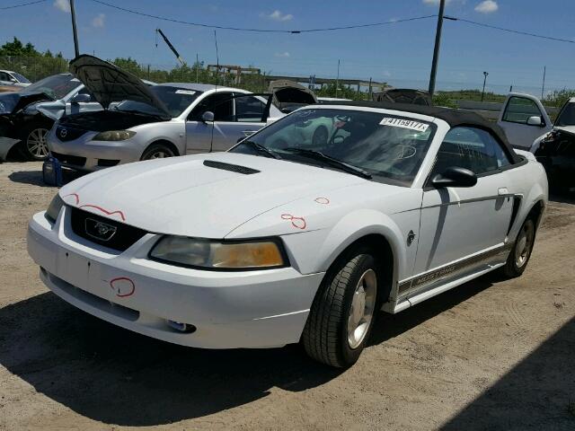 1FAFP4443XF193493 - 1999 FORD MUSTANG WHITE photo 2