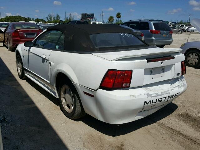 1FAFP4443XF193493 - 1999 FORD MUSTANG WHITE photo 3