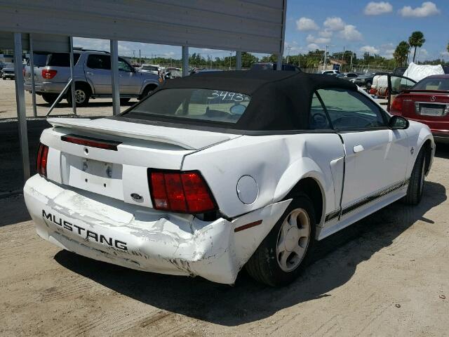 1FAFP4443XF193493 - 1999 FORD MUSTANG WHITE photo 4