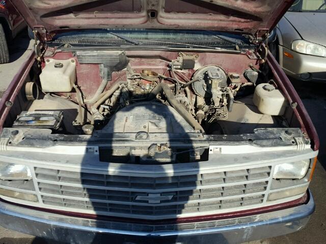 1GCDK14Z6JZ208813 - 1988 CHEVROLET GMT-400 K1 BURGUNDY photo 7