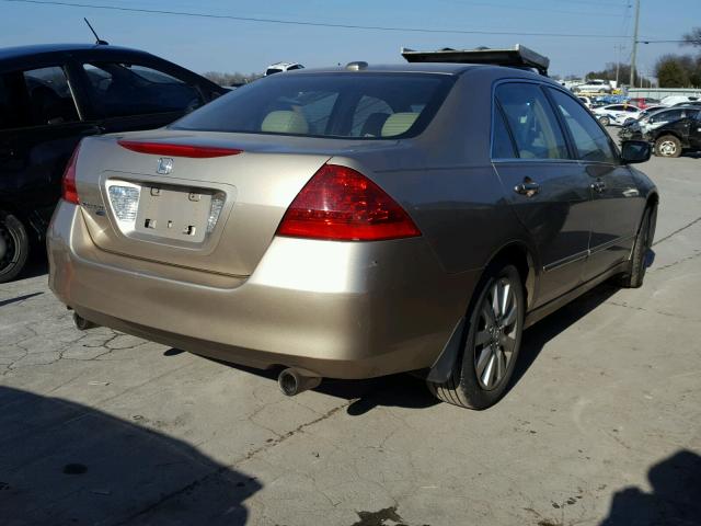 1HGCM665X6A036712 - 2006 HONDA ACCORD EX TAN photo 4