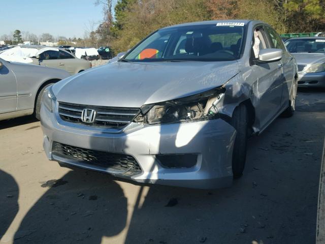 1HGCR2F36EA204854 - 2014 HONDA ACCORD LX SILVER photo 2