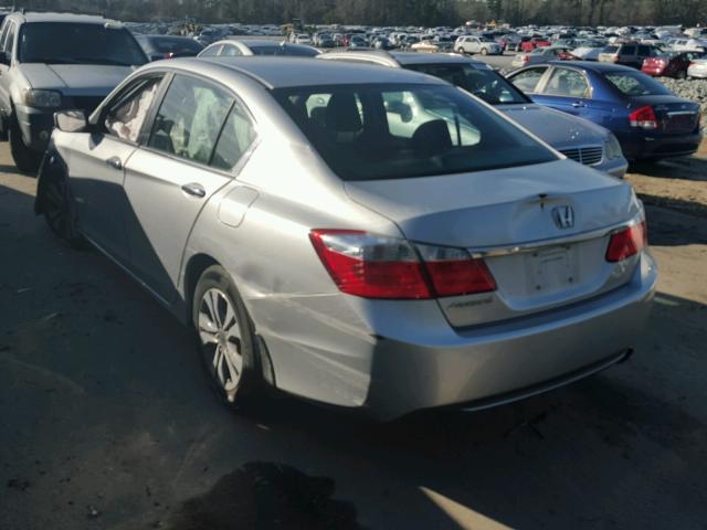 1HGCR2F36EA204854 - 2014 HONDA ACCORD LX SILVER photo 3