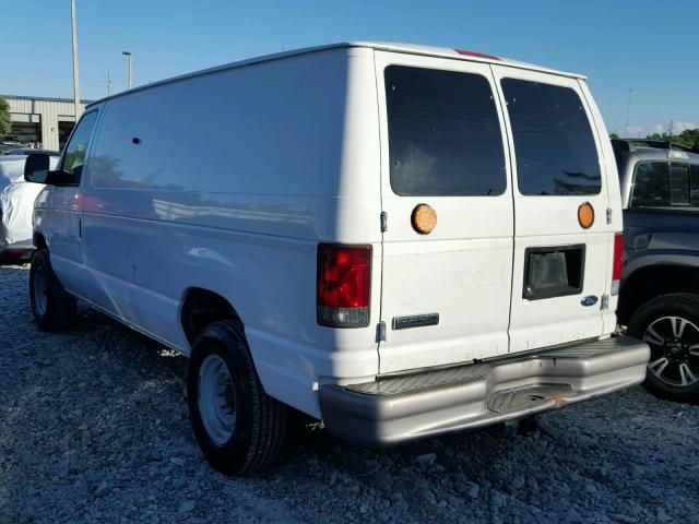 1FTNE24L37DA53124 - 2007 FORD ECONOLINE WHITE photo 3