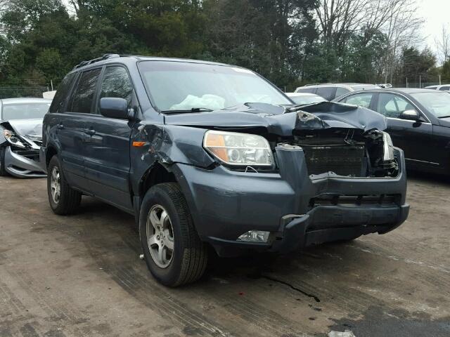 5FNYF18636B010872 - 2006 HONDA PILOT EX GRAY photo 1