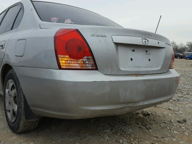 KMHDN46D95U186301 - 2005 HYUNDAI ELANTRA GL SILVER photo 9