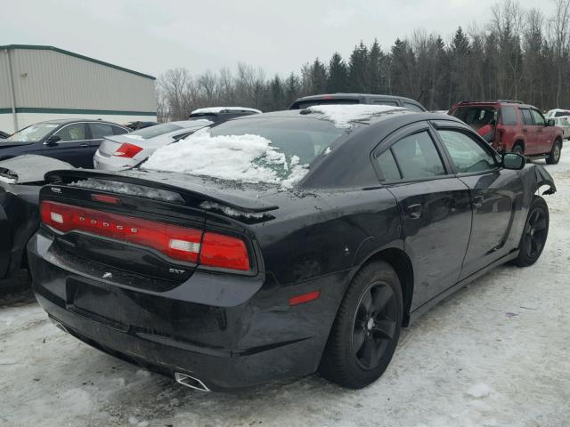 2C3CDXHG5EH328548 - 2014 DODGE CHARGER SX BLACK photo 4