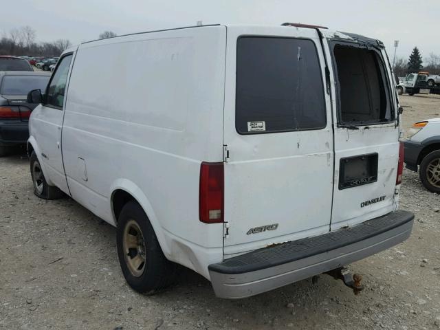 1GCDM19W81B100419 - 2001 CHEVROLET ASTRO WHITE photo 3