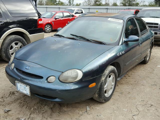 1FALP52U5TA282646 - 1996 FORD TAURUS GL GREEN photo 2