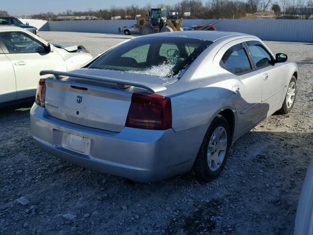 2B3KA43G96H162074 - 2006 DODGE CHARGER SE SILVER photo 4