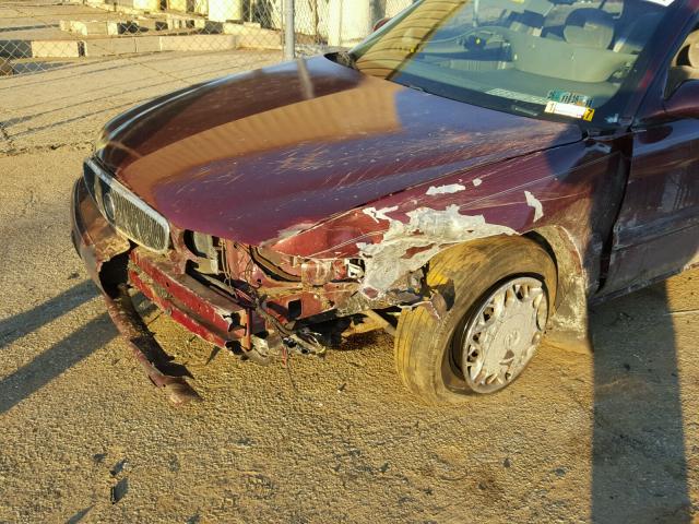 2G4WS52J4Y1353148 - 2000 BUICK CENTURY CU RED photo 9