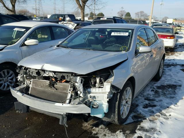 1G11D5RR6DF106875 - 2013 CHEVROLET MALIBU 1LT SILVER photo 2