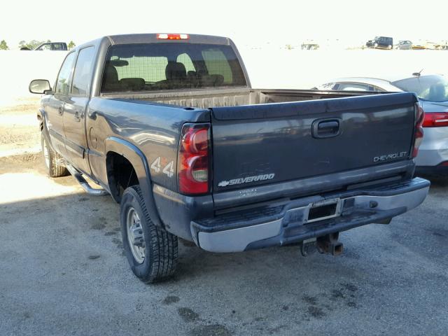 1GCHK23144F100750 - 2004 CHEVROLET SILVERADO BLACK photo 3