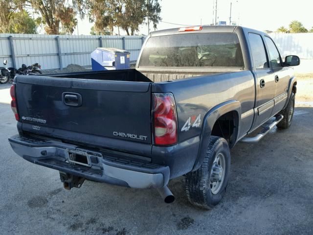 1GCHK23144F100750 - 2004 CHEVROLET SILVERADO BLACK photo 4