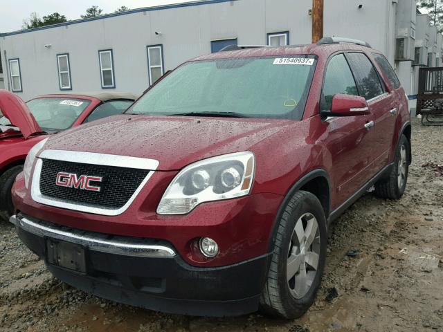 1GKLRMED3AJ148763 - 2010 GMC ACADIA SLT Qırmızı foto 2